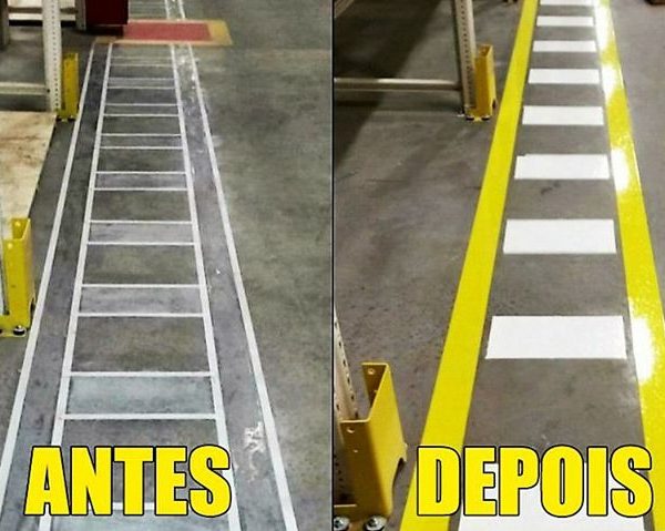 PINTURA EM EPÓXI, FAIXAS DEMARCATÓRIAS.